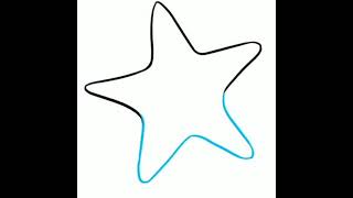 رسم نجمة البحر خطوة بخطوة How to draw a star fish step by step #shorts