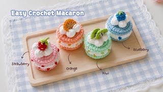 Delicate Craft Corner 🍓 How to Crochet a Mini Fruit Macaron