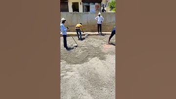 DLC (dry lean concrete) casting work