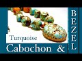 TURQUOISE CABOCHON & BEZEL SETTING POLYMER CLAY TUTORIAL #93