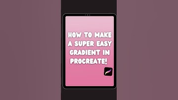 How to make a super easy gradient in Procreate! #procreate #digitalart #art #arttutorial