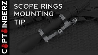 Rifle Scope Mount/Rings Mounting Tip