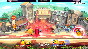NWM IX SSB Wii U 1v1 - Captain L(Pikachu) Vs. Pow(Pacman)