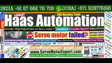 Haas CNC Siemens SINUMERIK,servo motor encoder repair,rotary encoder fault,servo amplifier diagram