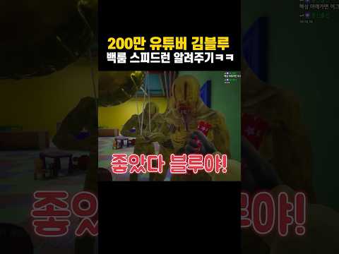 200만 유튜버 김블루 백룸 스피드런 알려주기 ㅋㅋ
