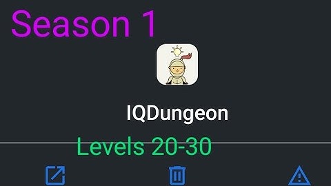 IQ Dungeon [Walkthrough Levels 20-30]