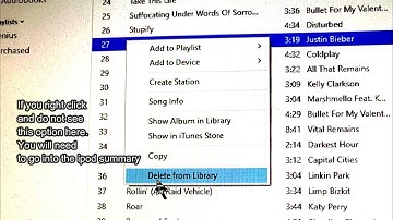 How to Delete / Remove Songs off an ipod