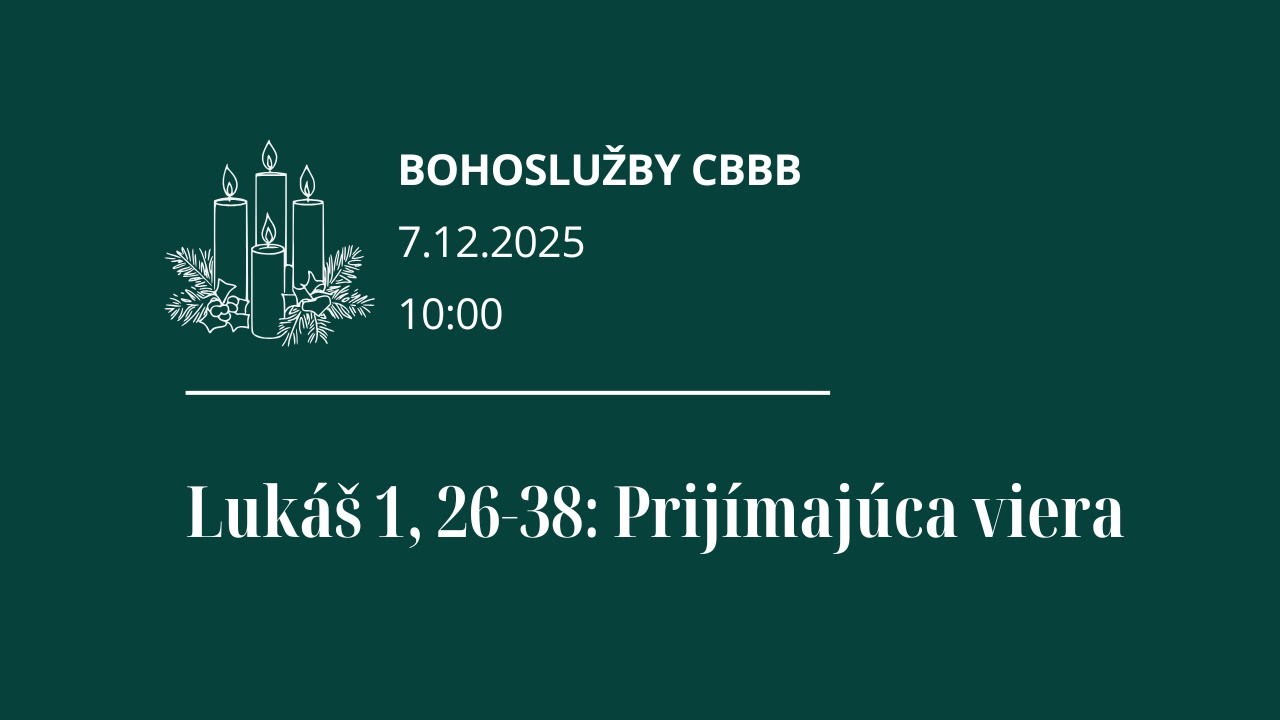 Lk 1, 26-38: Prijímajúca viera