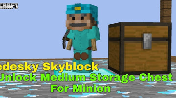 I Unlocked Medium Storage For Minion In Redesky Skyblock | Redesky Skyblock Gameplay