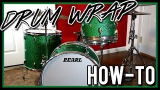 How to Wrap Drums the Cheap and Easy Way - Step by Step - Covering Drum Shells