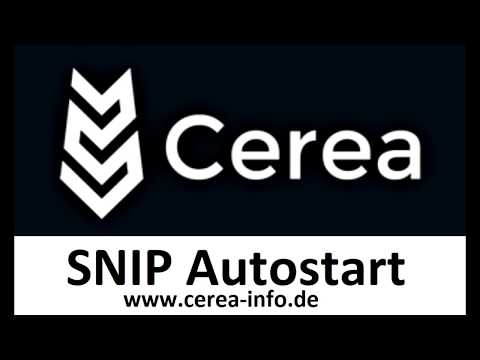 Cerea Lenksystem Tutorial: L2 RTK Basis einrichten: SNIP NTRIP Autostart ___www.cerea-info.de