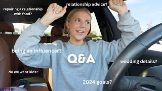 Q+A: kids? relationship with food? wedding details? being an 