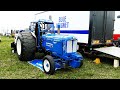 Fordson Super Major aka. &quot;Blue Magnet&quot; Tractor Puller pulling at Brande Pulling Arena 2023