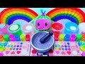 Satisfying Compilation Making Rainbow Slime Eyeshadow Makeup Mixing Random Things ASMR Relaxing