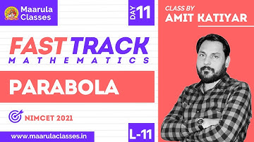 PARABOLA  | L-11 | FAST TRACK SERIES | TARGET NIMCET 2021