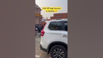 VVIP और High Security in Ayodhya 🔥 #ayodhya #rammandir #shorts