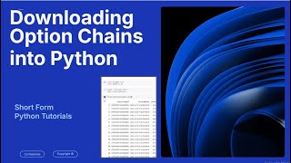 How to Download Stock Options Data in Python (in under 75 seconds)