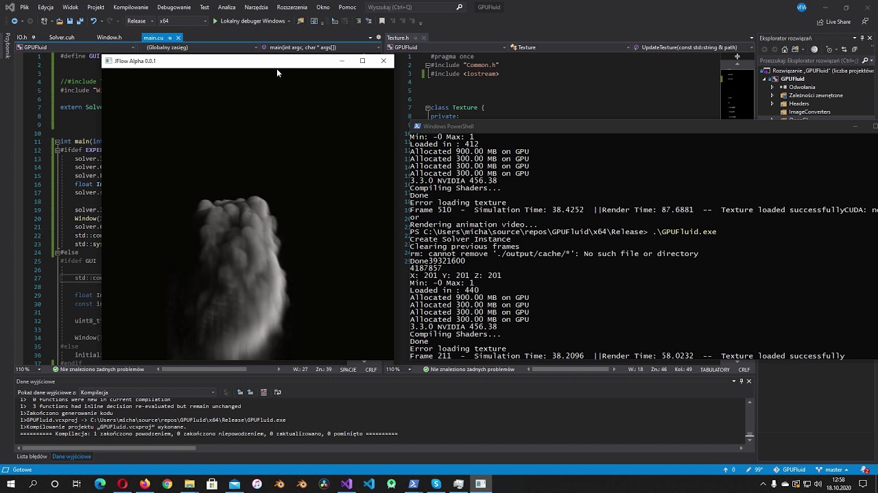 GUI test | coding GPU Smoke simulator - YouTube