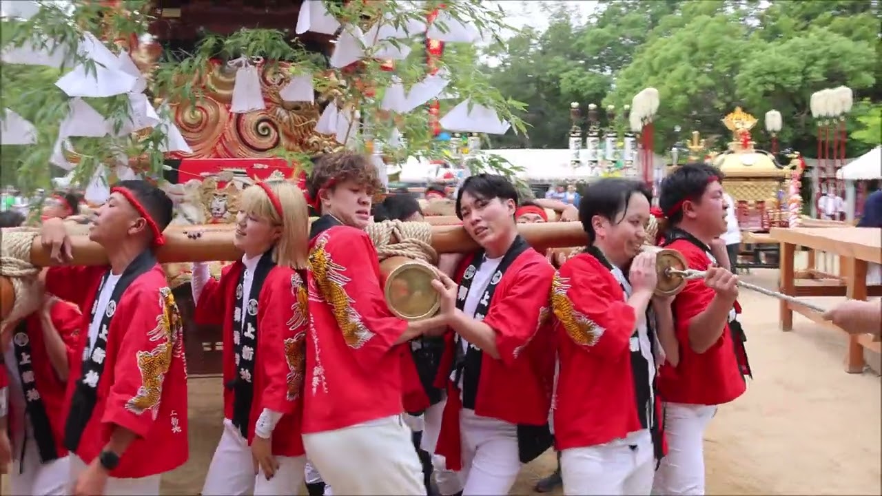 神戸市西区岩岡神社の秋祭り 上新地2025