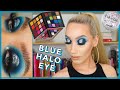 BLUE SPARKLY HALO EYE | OLD SCHOOL MELISSA LOOK | MAKEMEUPMISSA