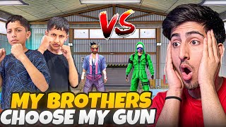 My Brothers Choose The Guns I Use In 1 Vs 2😍Lone Wolf [A_s Gaming] - Free Fire India