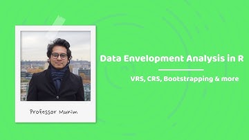 Data Envelopment Analysis in R (VRS, CRS & Bootstrapping)