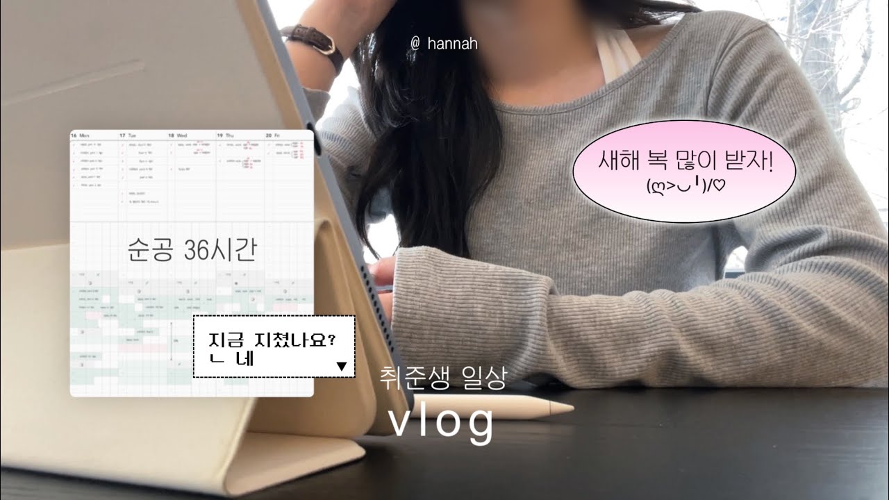 vlog. 취준생 다음 태스크 토익스피킹 점수따기