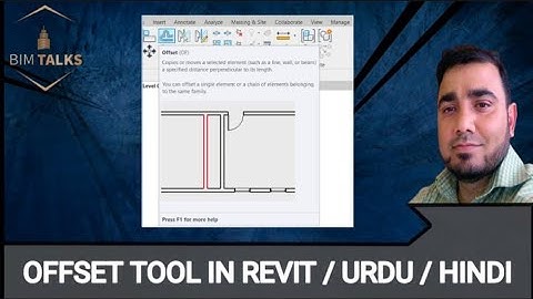 OFFSET TOOL IN REVIT / URDU / HINDI