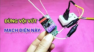 Cách chế từ nguồn đèn led cũ thành mạch điện quá hay @nhanongtv1
