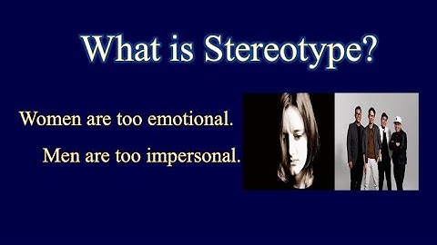 What is STEREOTYPE? What does STEREOTYPE mean?  meaning, definition, examples & explanation