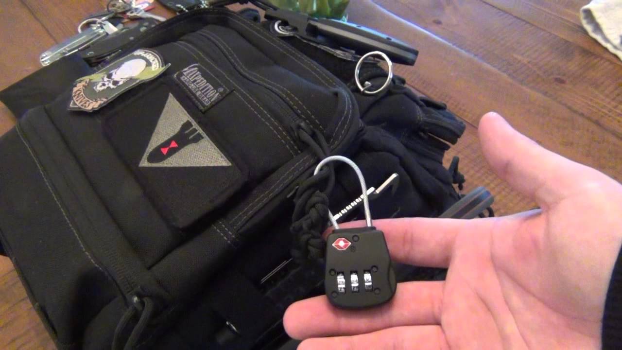 Another Use For Maxpedition Luggage Lock... YouTube