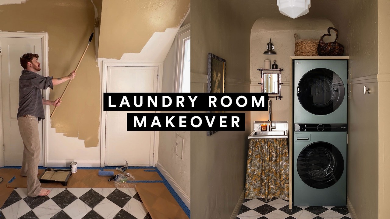 EXTREME Laundry Room Makeover *From Start to Finish* - YouTube