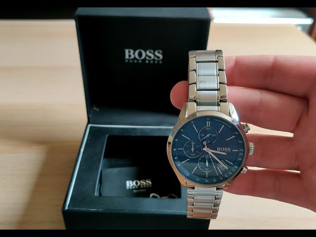 Hugo Boss Review Grand Prix Chronograph watch No. 58057993 - YouTube