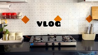 Kitchen countertop l cleaning 🧽& Organize | Vlog