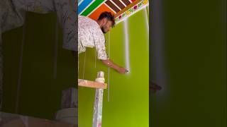 Maskin teyip spry wall design painting bedroom 🏡 #wallpaiting #wallart