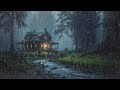 Gentle rain night to beat insomnia  fall asleep faster and relaxation  asmr rain sounds
