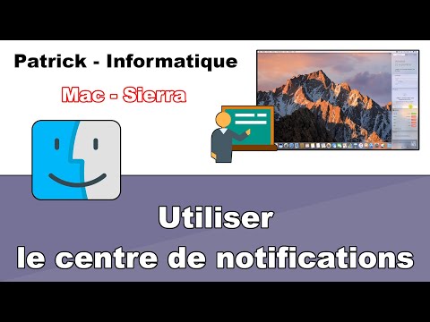 Tuto Mac OS 10 .12 - Sierra - Utilisation du centre de notifications