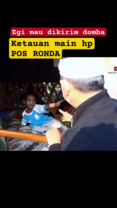 egi ketauan main hp di pos ronda oleh dedi mulyadi