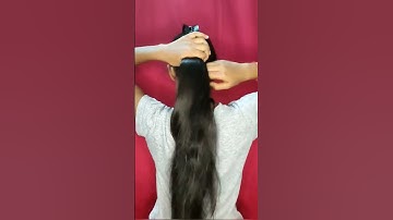 Messy clutcher bun| Part-1 #hair #ashortaday #hairstyle #shorts #trending