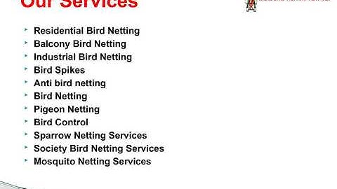 Balcony Bird Netting Services hinjewadi,Pimpri,Hadpsar,Nigdi,Wakad,Baner,Pune | Shree Sai Services