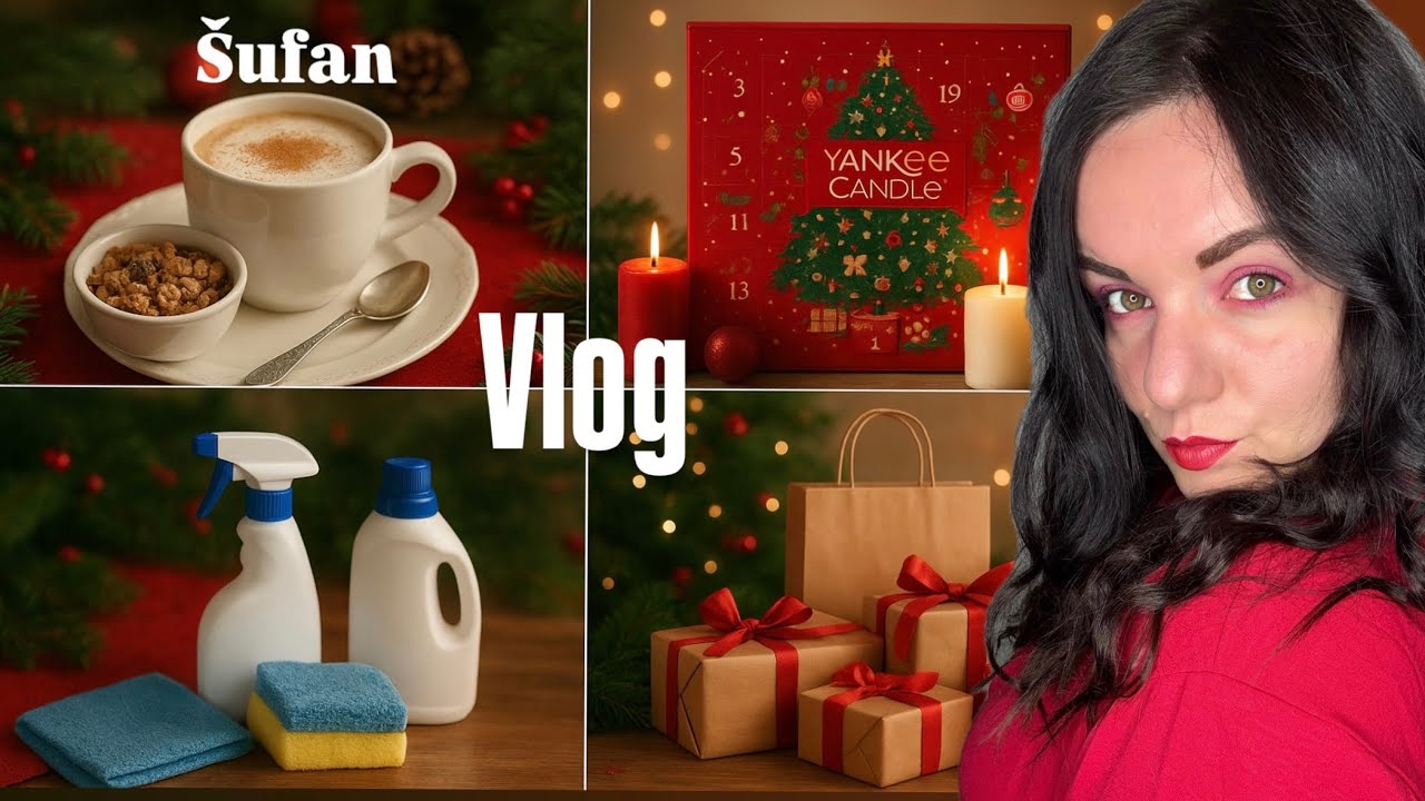 VLOG z Adventu bez Adventu l Šufan snídaně l Yankee candle l Tesco nákup l Úklid l Dárky