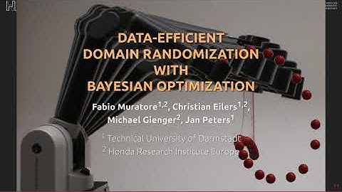 Data-efficient Domain Randomizationwith Bayesian Optimization -- ICRA 2021