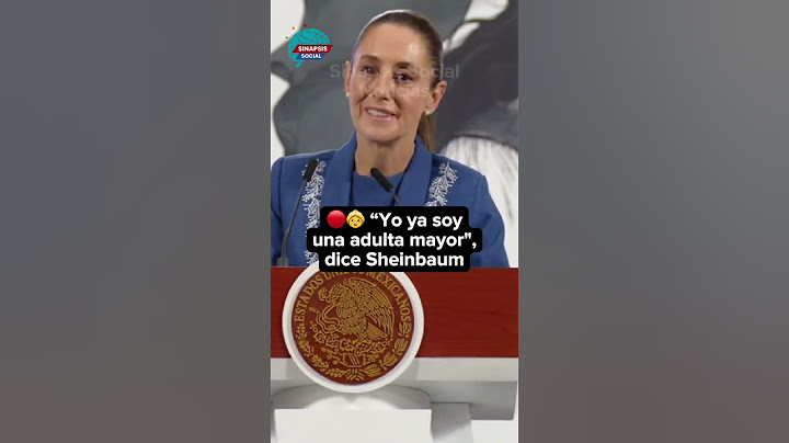 🔴👵 “Yo ya soy una adulta mayor", dice Sheinbaum