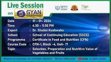 Selection, Preparation and Nutritive Value of Vegetables and Fruits