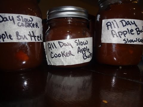 How to make all day apple butter in the slow cooker