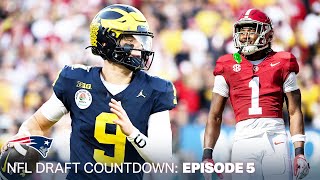 J.J. McCarthy Film Breakdown & Defensive Back Prospect Rankings | Patriots Draft Countdown