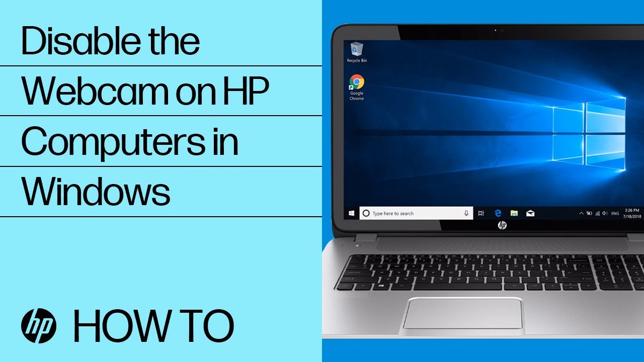 Disable The Webcam On Hp Computers In Windows Hp Computers Hp Youtube