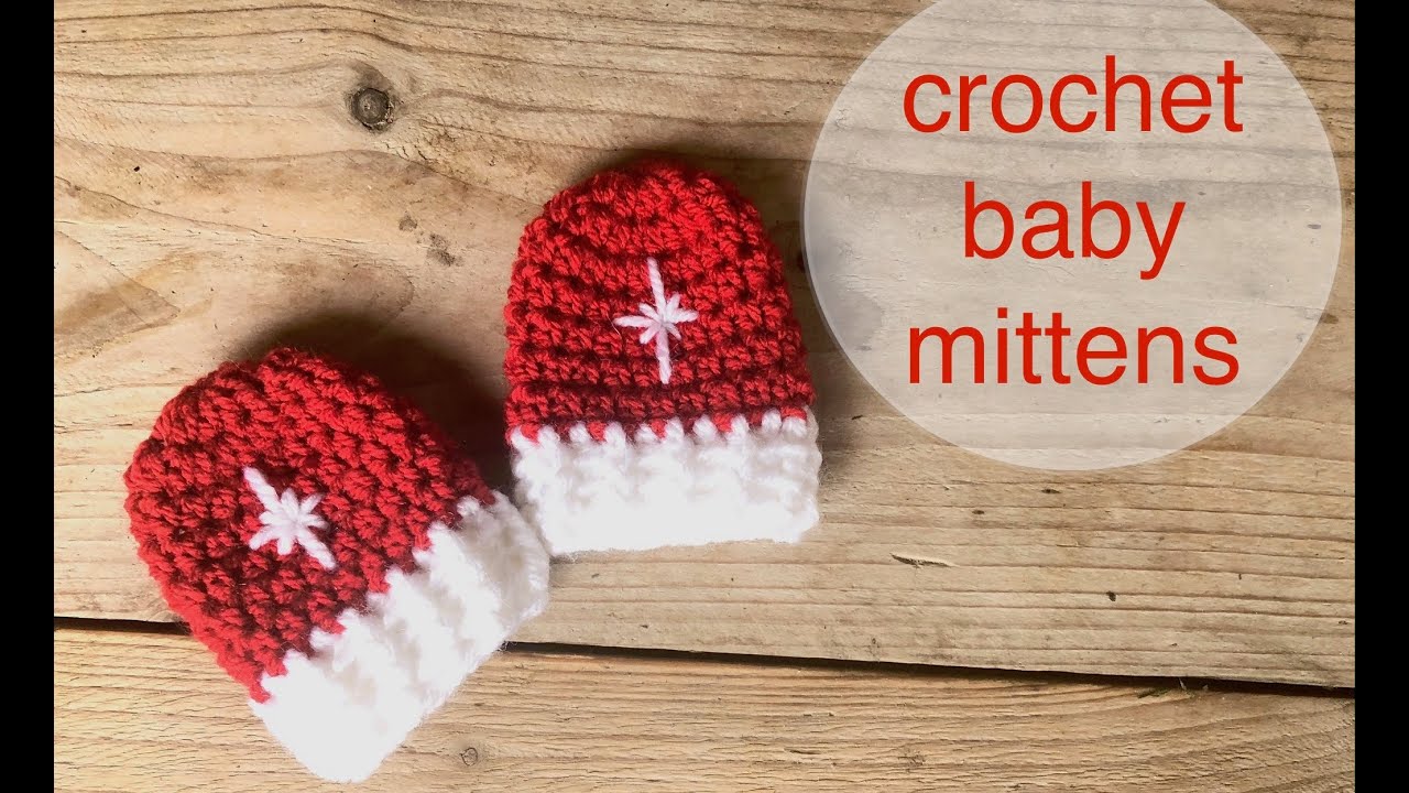 crochet baby mittens YouTube