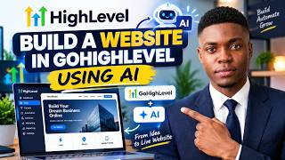 GoHighLevel AI Website Builder Tutorial | Build a Website from Scratch