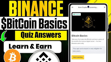 Binance New Campaign Quiz Answers | Binance Bitcoin Quiz Answers | Binance Quiz Answers 